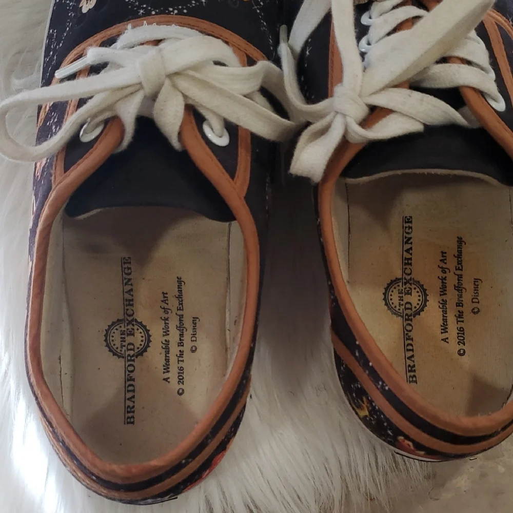 Bradley Exchange Disney Sneakers - Black with Colorful Characters - Picture 4 of 14